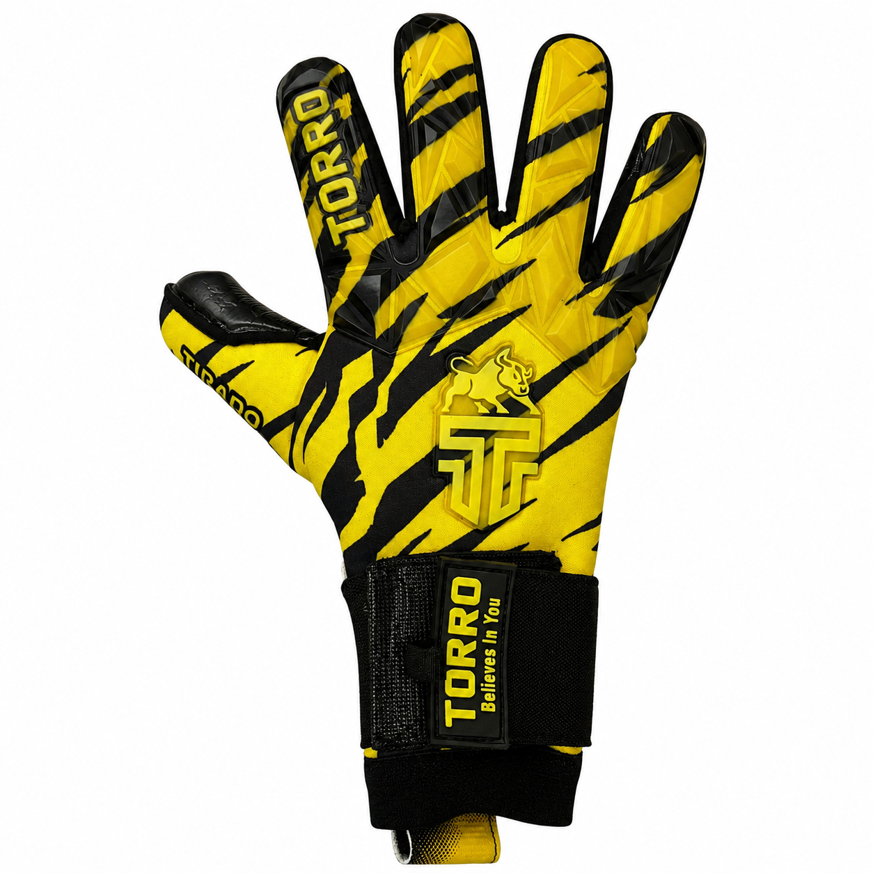 Torro Tirado Keepershandschoenen NNS - Zwart/Geel - Adults 