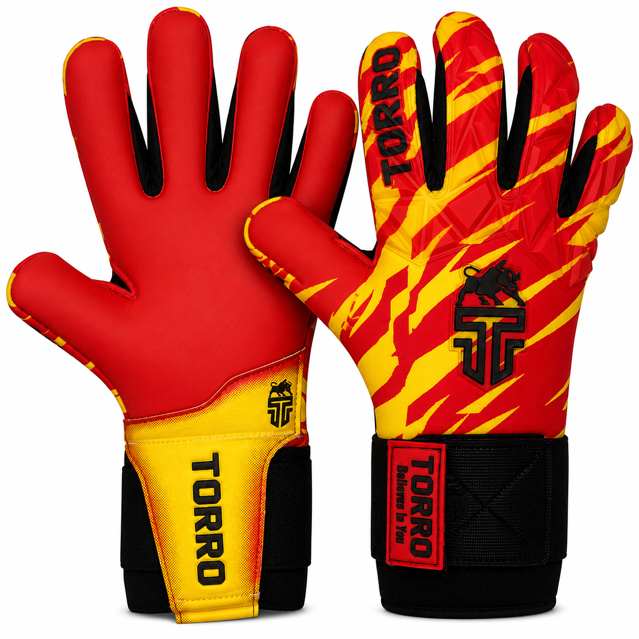 Torro Tirado Keepershandschoenen NNS - Rood/Geel - Adults 