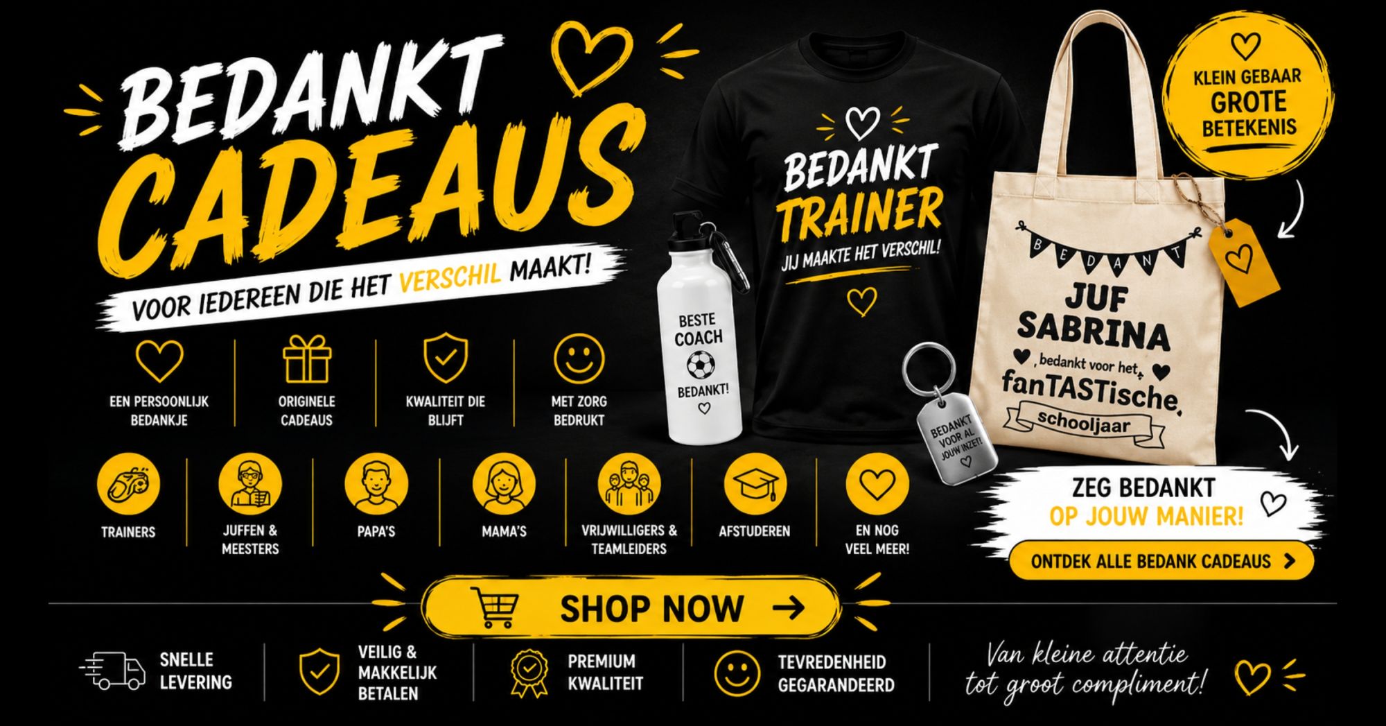 Originele Bedankt Cadeaus met Personalisatie | Football Store Putte