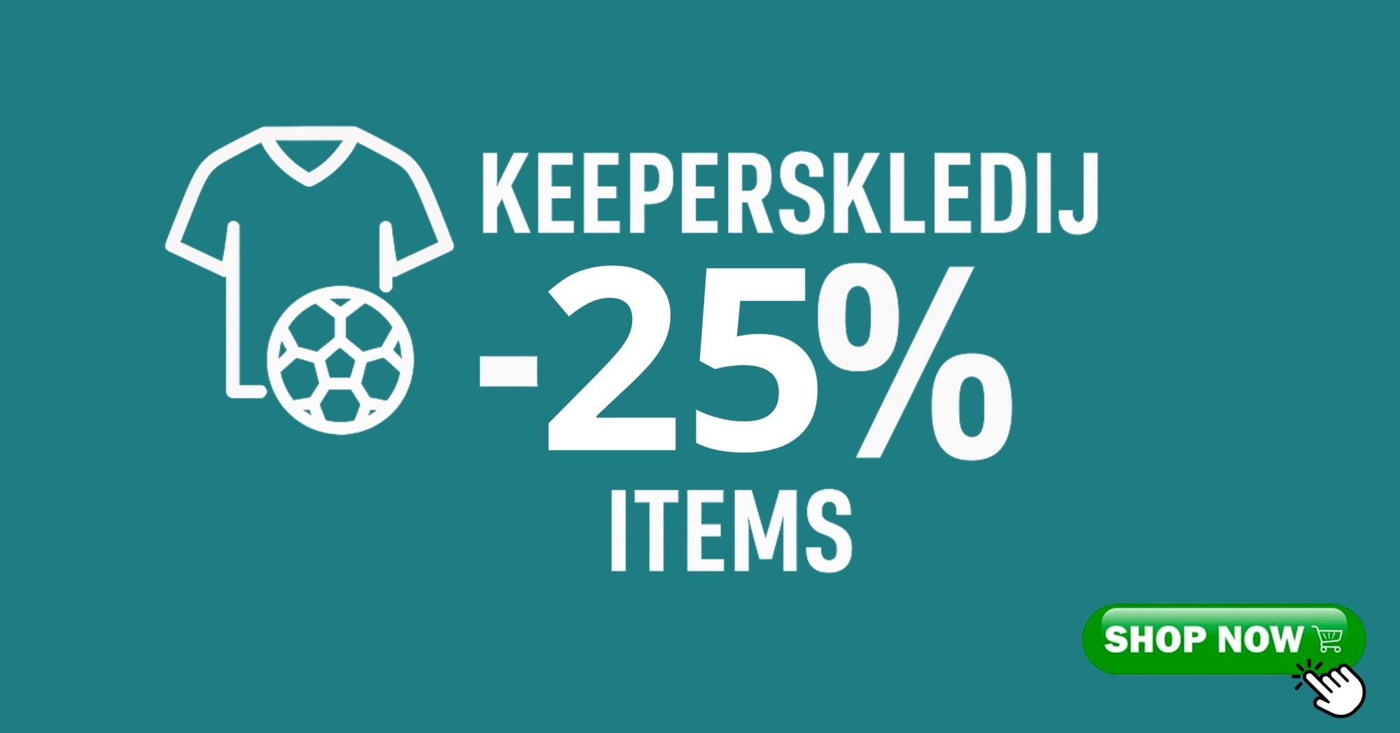 Keeperskledij Promo – Nu 25% Korting | Enkel bij Footballstore.be