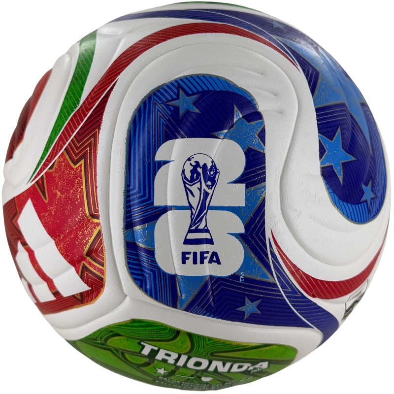 Adidas WK 2026 Trionda Pro Voetbal - Fifa Quality Pro - Wit Blauw Rood Groen 
