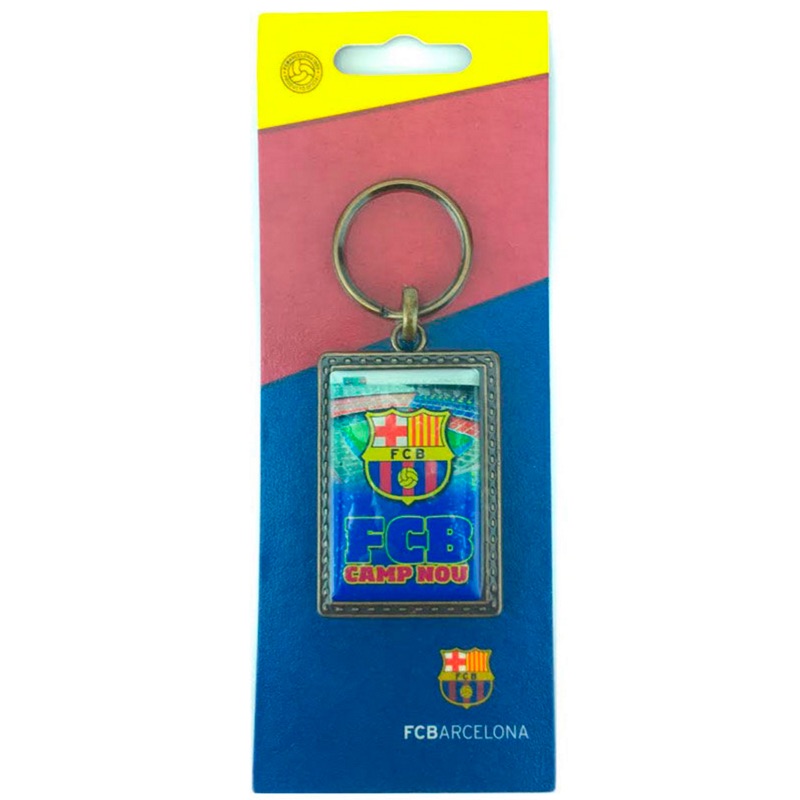 Barcelona Camp Nou Keychain Logo 