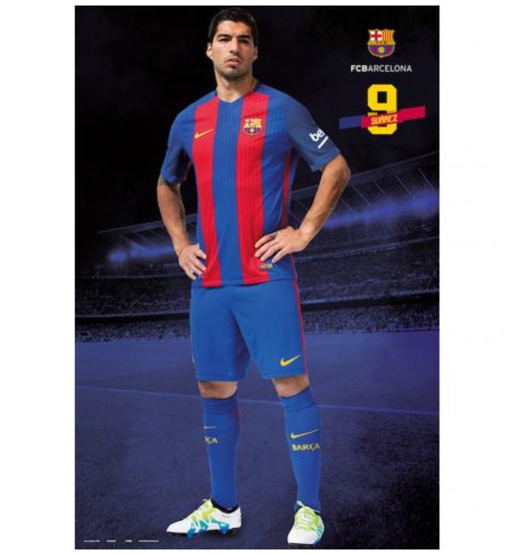 Barcelona Poster Suarez 58 
