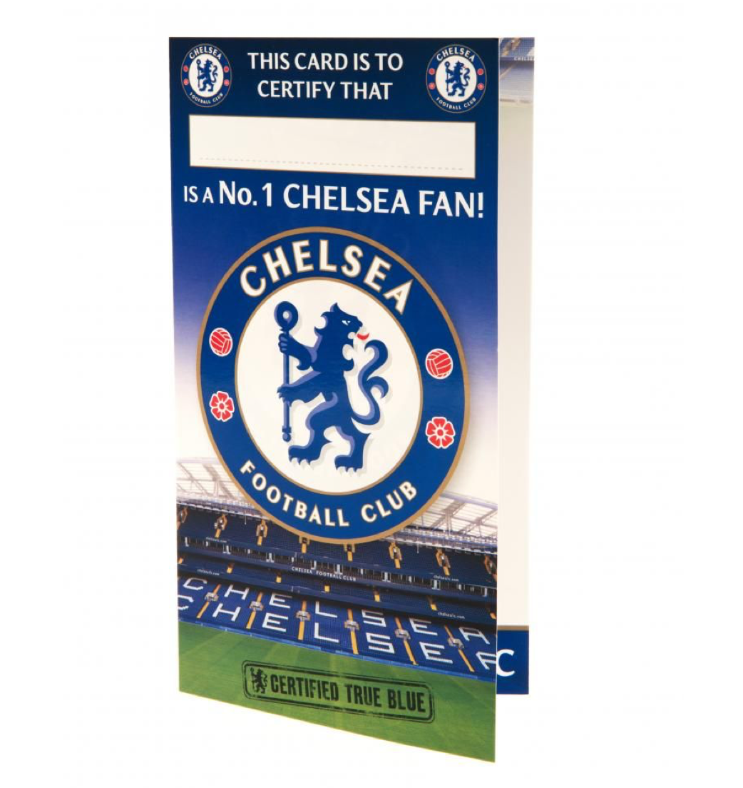 Chelsea Birthday Card No 1 Fan 