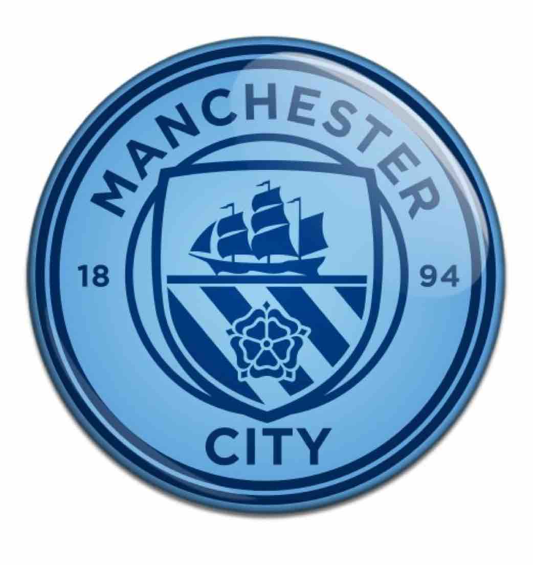 Manchester City Button Badge BL CR 