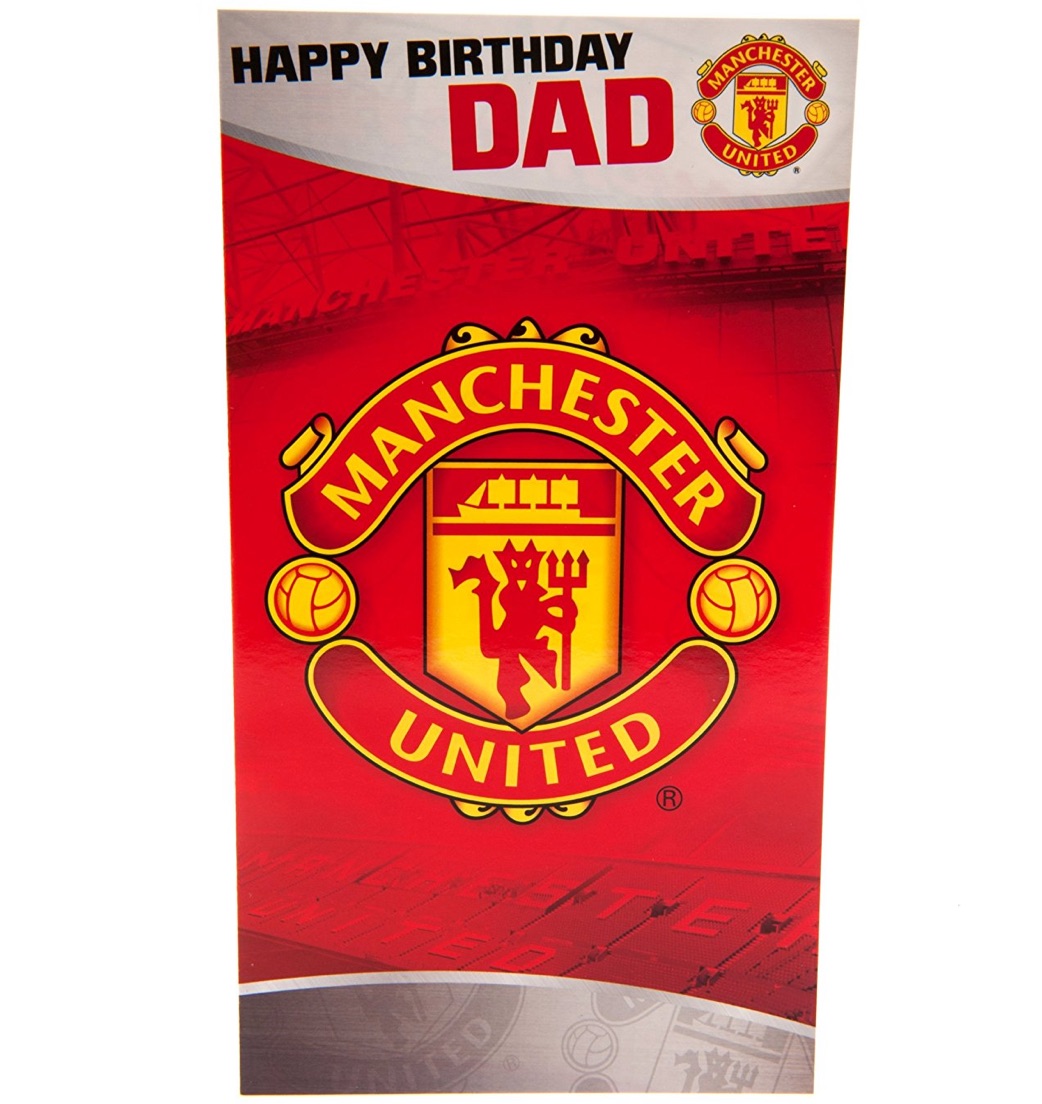 Manchester United Birthday Card Dad 