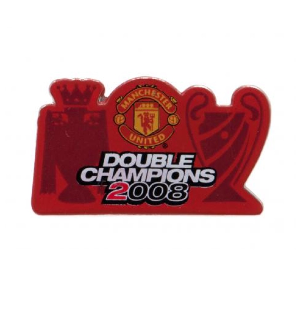 Manchester United Double Champions Badge 