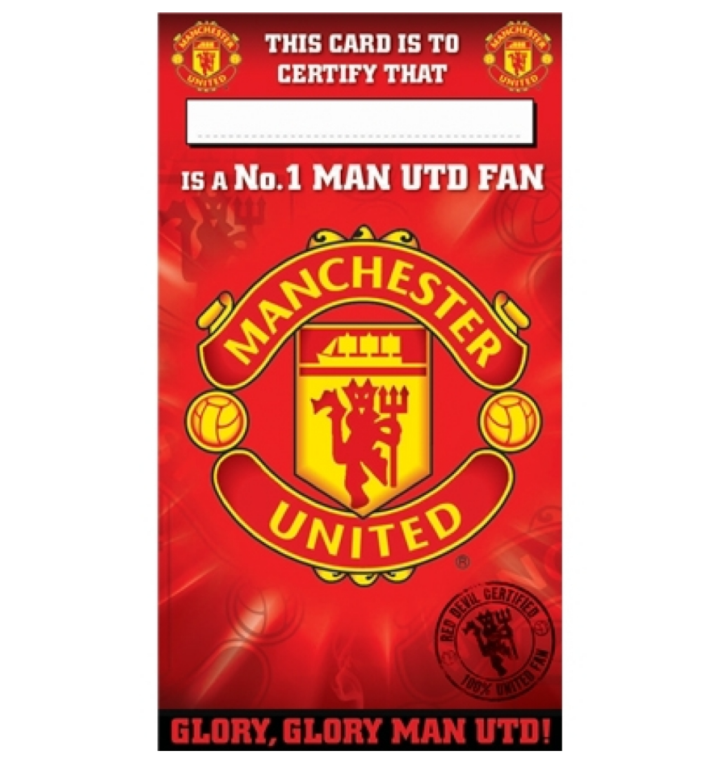 Manchester United Birthday Card No 1 Fan 