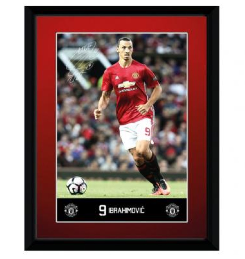 Manchester United Picture Ibrahimovic 8 x 6 