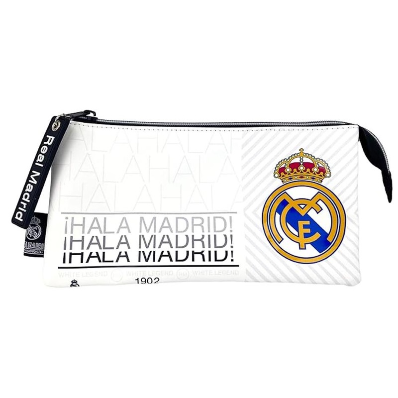 Real Madrid Pennenzak 3-Vak Hala Madrid Clublogo - Wit 