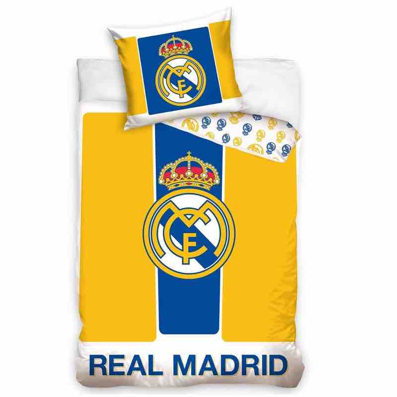 Real Madrid 1-Persoons Dekbedovertrek Set YE 160x200 cm 