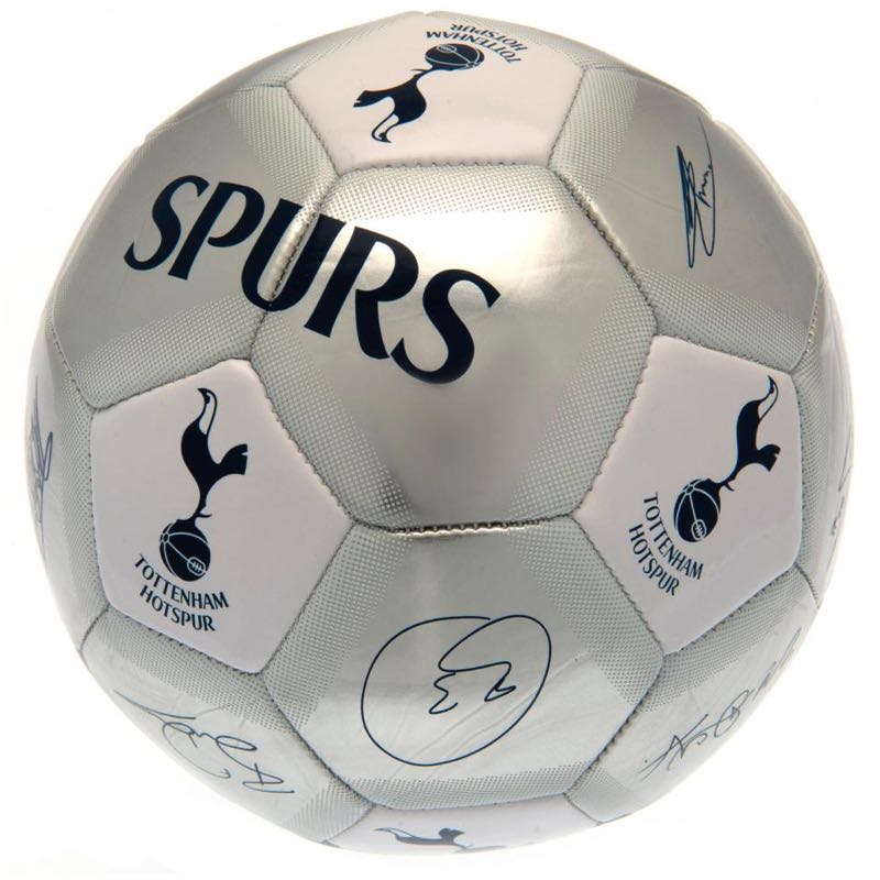 Tottenham Football Signature SV Silver Size 5 